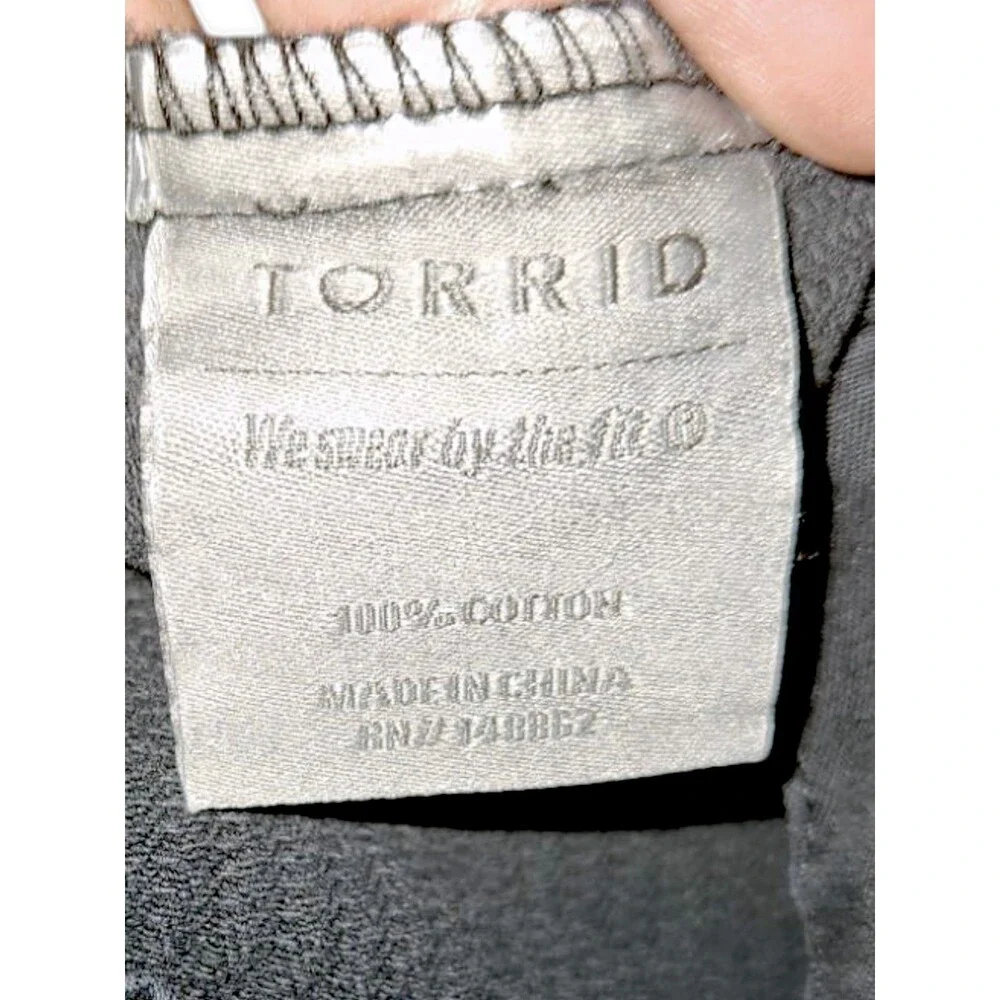 Torrid Jean Jacket Womens Size 2 Black Denim Long Moto Beaded Fray Biker Punk